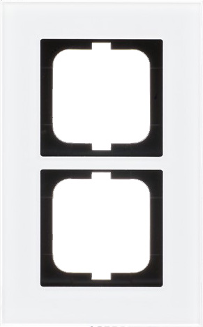 Busch-Jaeger 1722-811 Rahmen 2-fach weißglas