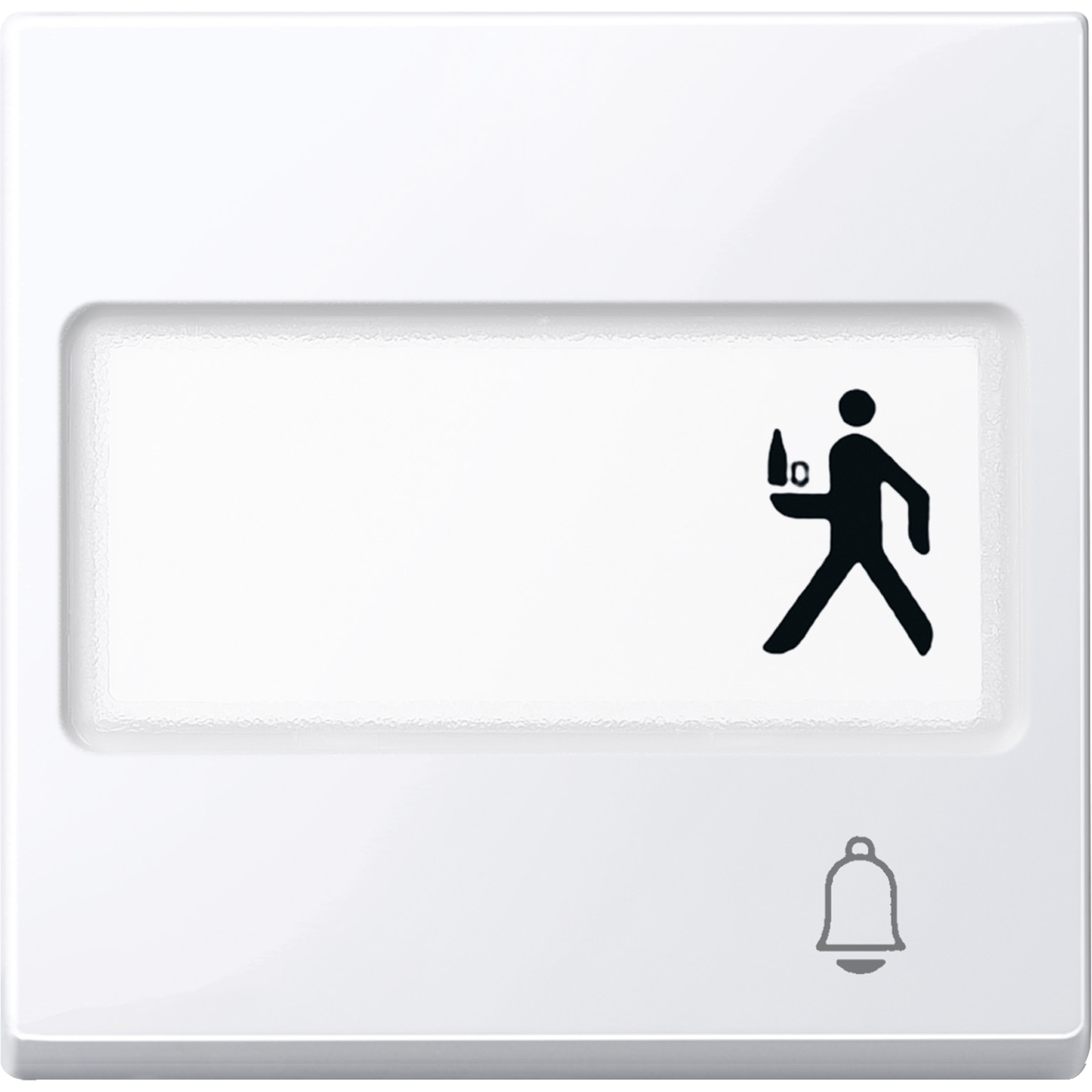 Merten MEG3365-0325 Wippe Klingel aws/gl mit Schriftfeld