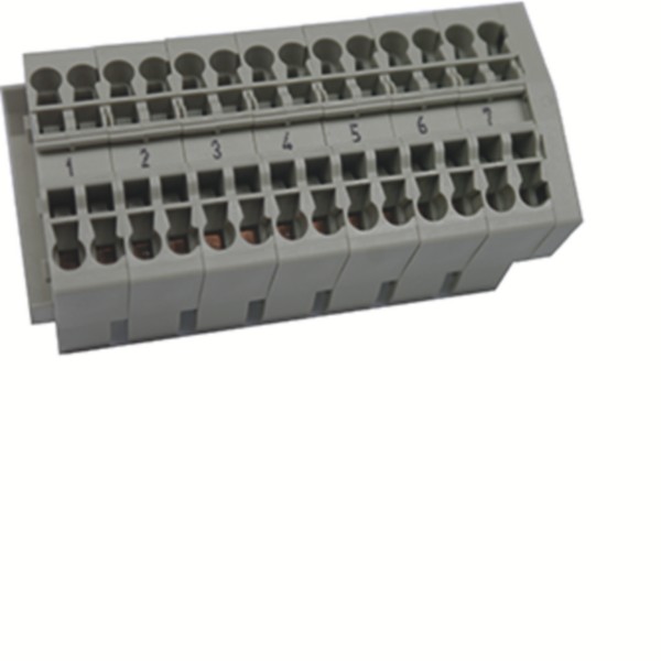 Hager K55A Steuerleitungsklemme 7x2,5qmm,4fach/TS35