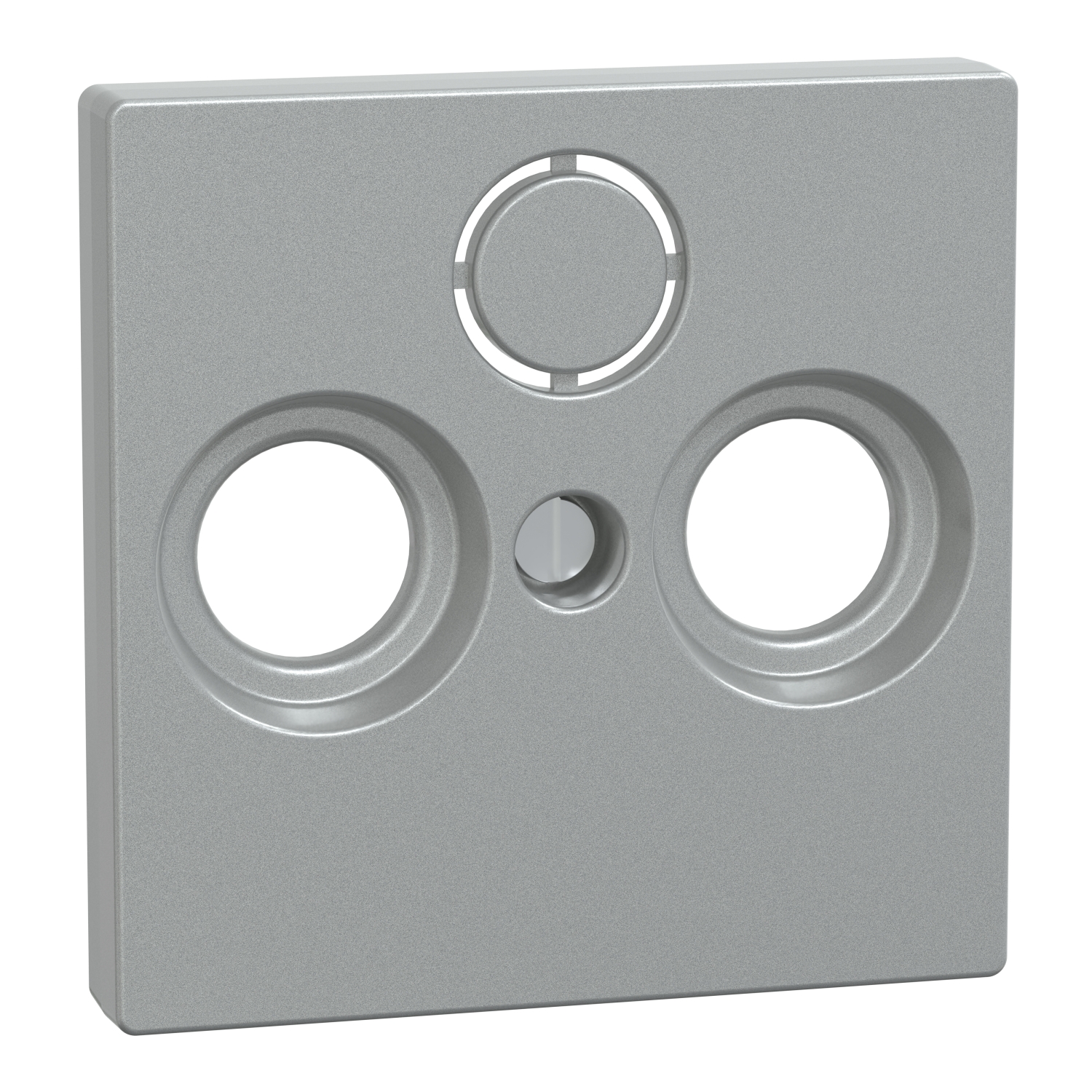 Merten 297560 Zentralplatte alu für Antennendose