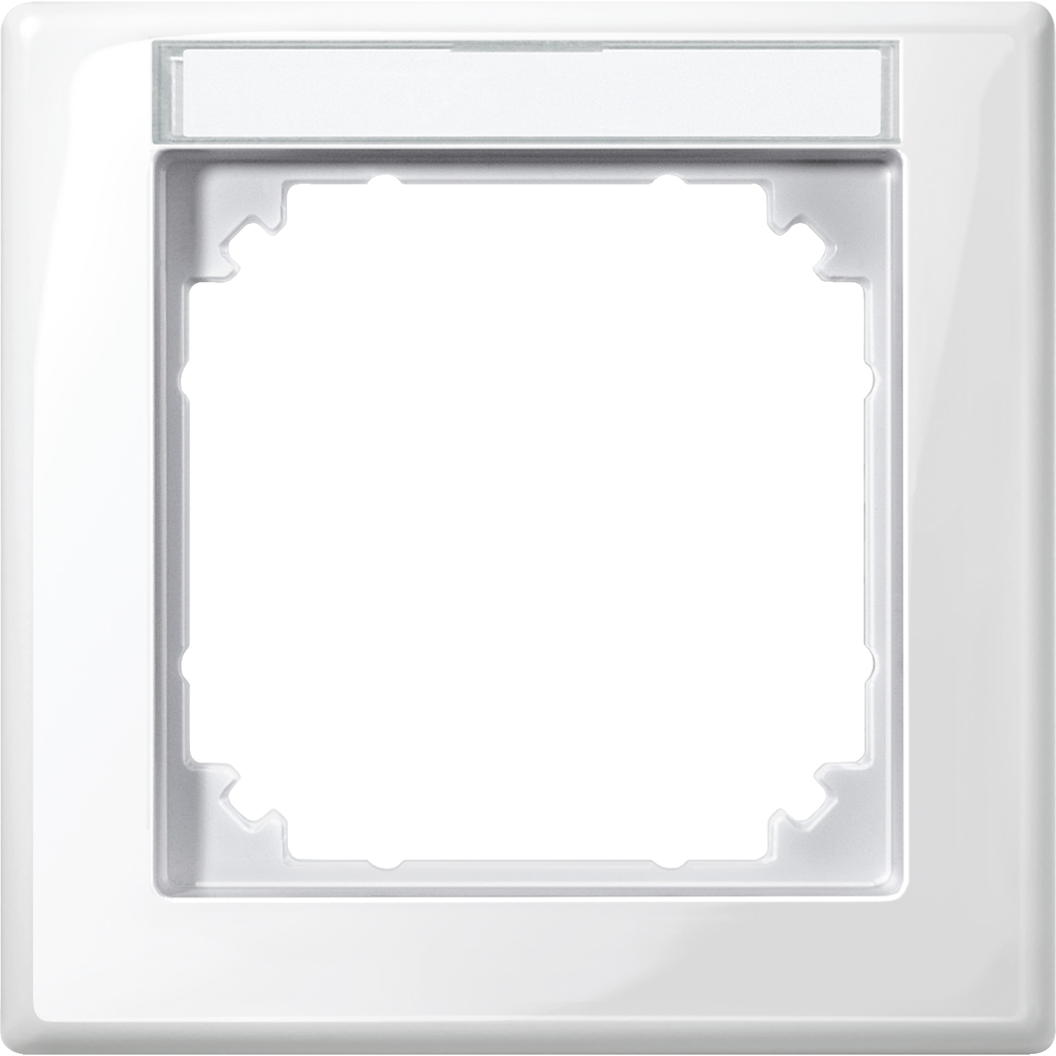 Merten 470119 Rahmen 1f.pws/gl m.Beschrift.-träger