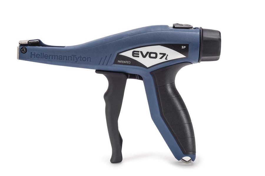 HellermannTyton EVO7iSP-MET/PL-BU Kabelbinderabbindewerkzeug bis 4,8mm