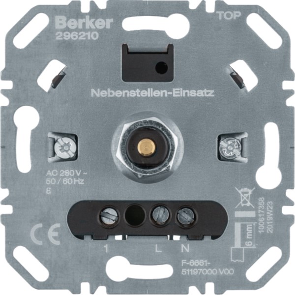 Berker 296210 Nebenst.-Einsatz f.Uni-Dd Komfort, Softr.