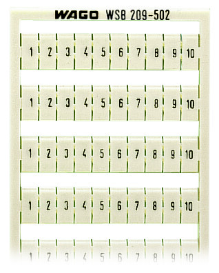 WAGO GmbH & Co. KG 209-502 WSB-Bezeichnungssystem W: 1-10 (10x)