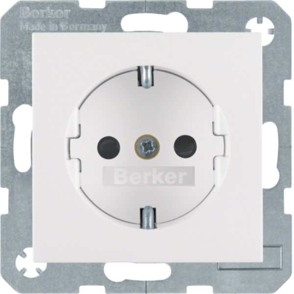 Berker 41238989 SCHUKO-Steckdose pws/gl