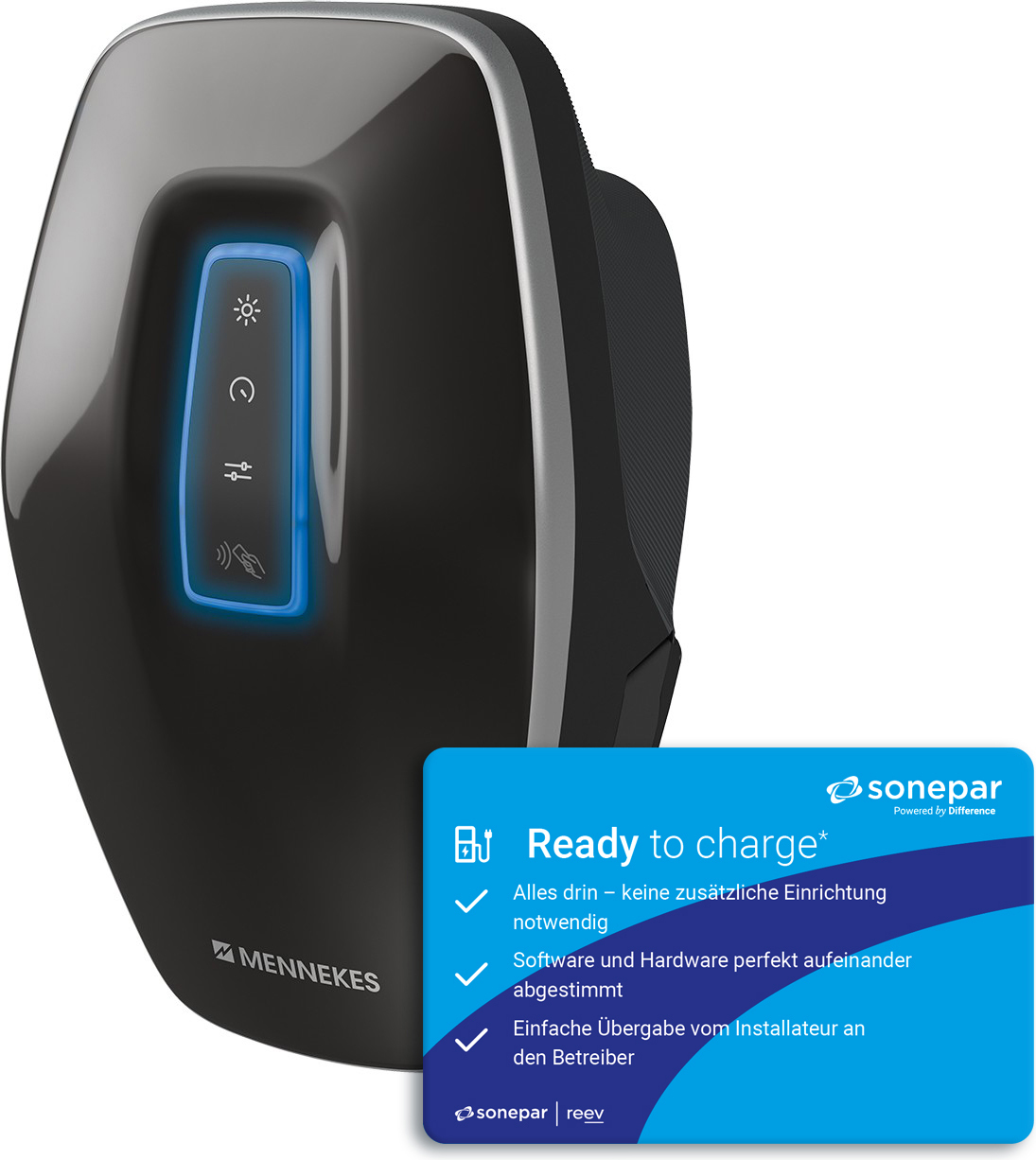 Mennekes E-Mobil. Gewerbewallbox AMTRON 4Business 780 22 T2 Wallbox