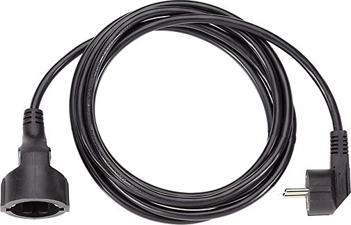 Bachmann 341.185 Schutzkontakt-Verlängerung PVC 3,00m sw