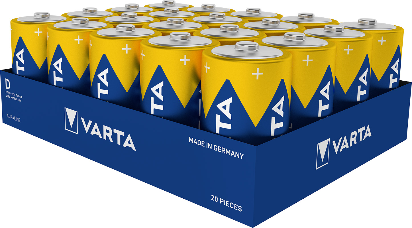 Varta Cons.Varta 4920 Stk.1 Batterie Longl.Power D Mono, R20, Al-Mn