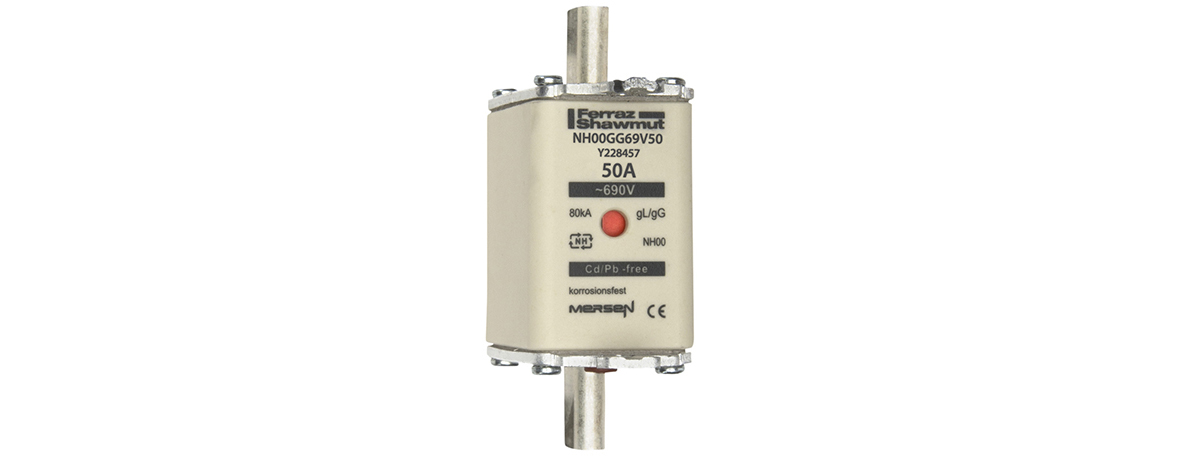 Mersen NH00GG69V50 NH-Sicherungseinsatz SF Gr.00 gG 50A/690V KM