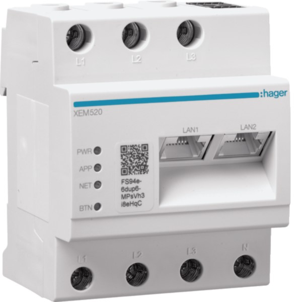 Hager XEM520 Lastmanager bis 40 Ladepunkte