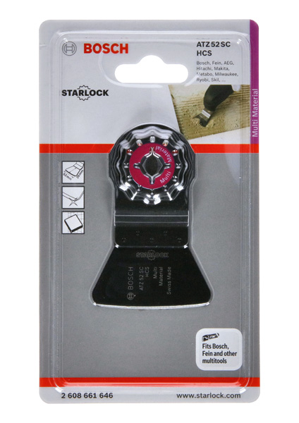 Bosch Power Tools 2608661646 HCS Schaber ATZ 52 SC, biegesteif 52 x 26