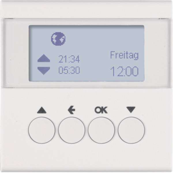 Berker 85741188 Jalousie-Schaltuhr polarweiß matt
