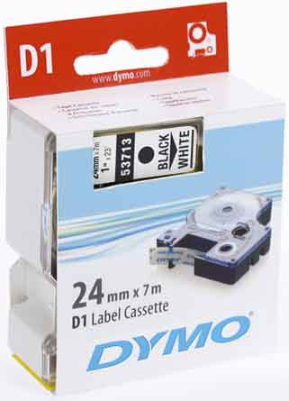 Newell Brands 53713 Schriftband 24mm/7m sw/ws