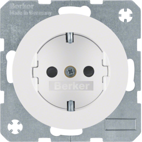 Berker 47232089 SCHUKO-Steckdose pows/gl