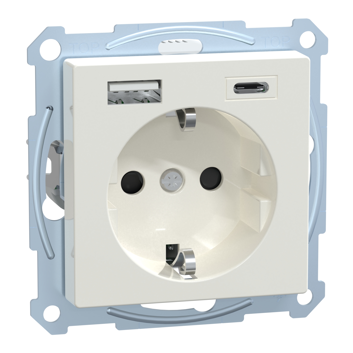 Merten MEG2367-0319 Schuko Steckdose mit USB Ladegerät