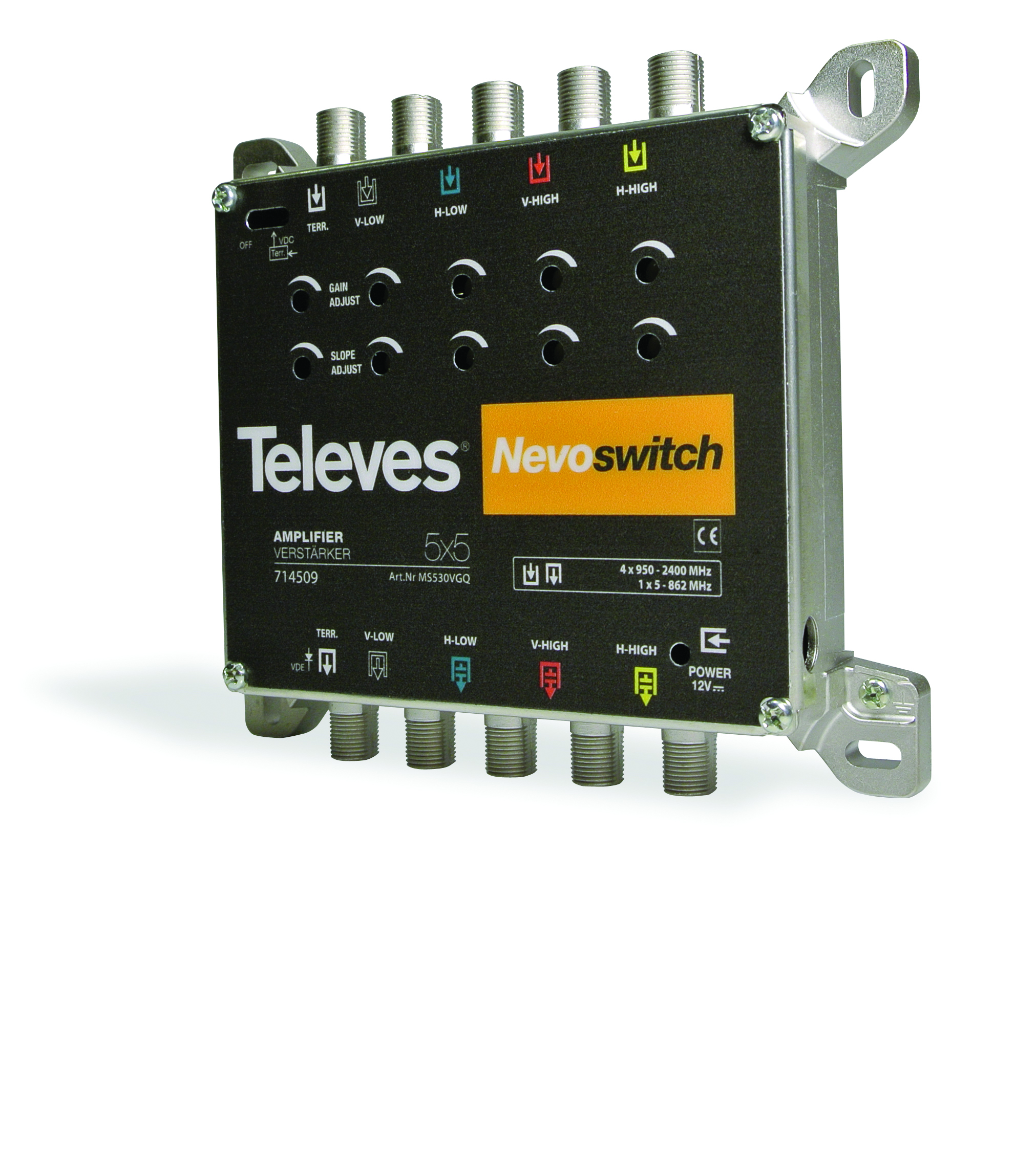 Televes MS530VGQ Verstärker 5-fach Guß 30dB f. MS NEVO o.NT