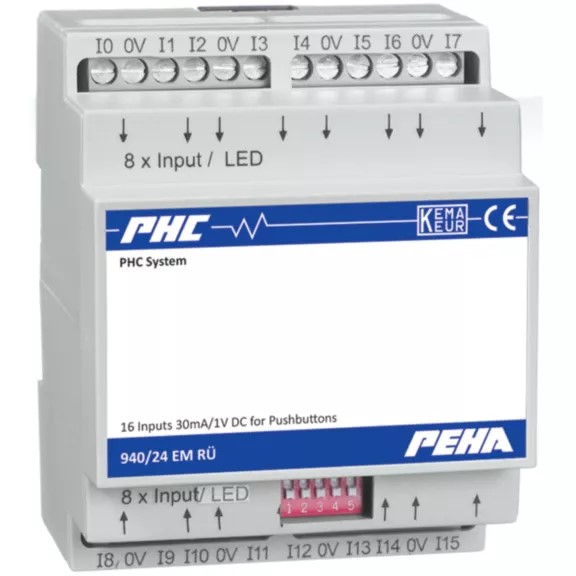 Peha D 940/24 EM RÜ Eingangsmodul 24VDC 16Rückmeld.