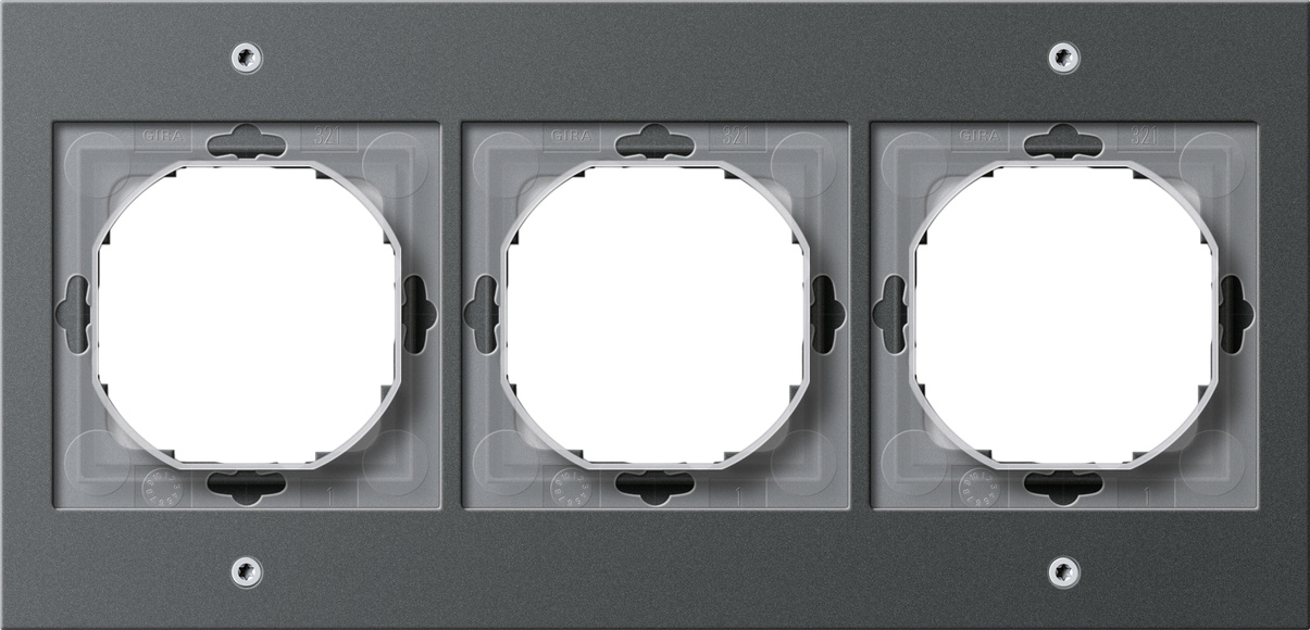 Gira 021367 Abdeckrahmen 3f.anth TX44