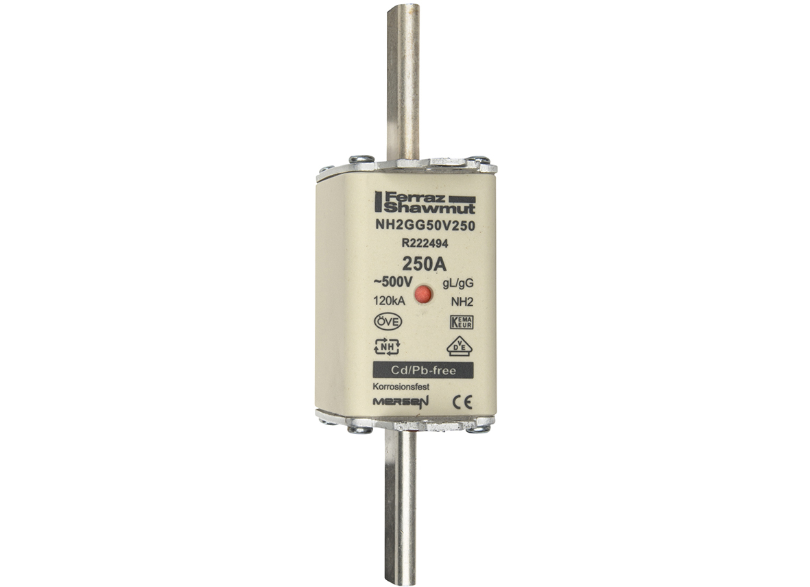 Mersen NH2GG50V250 NH-Sicherungseinsatz SF Gr.2 gG 250A/500V KM