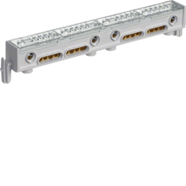 Hager KM05B PE/N-Klemme m.Schelle 4x5 Klemmstellen