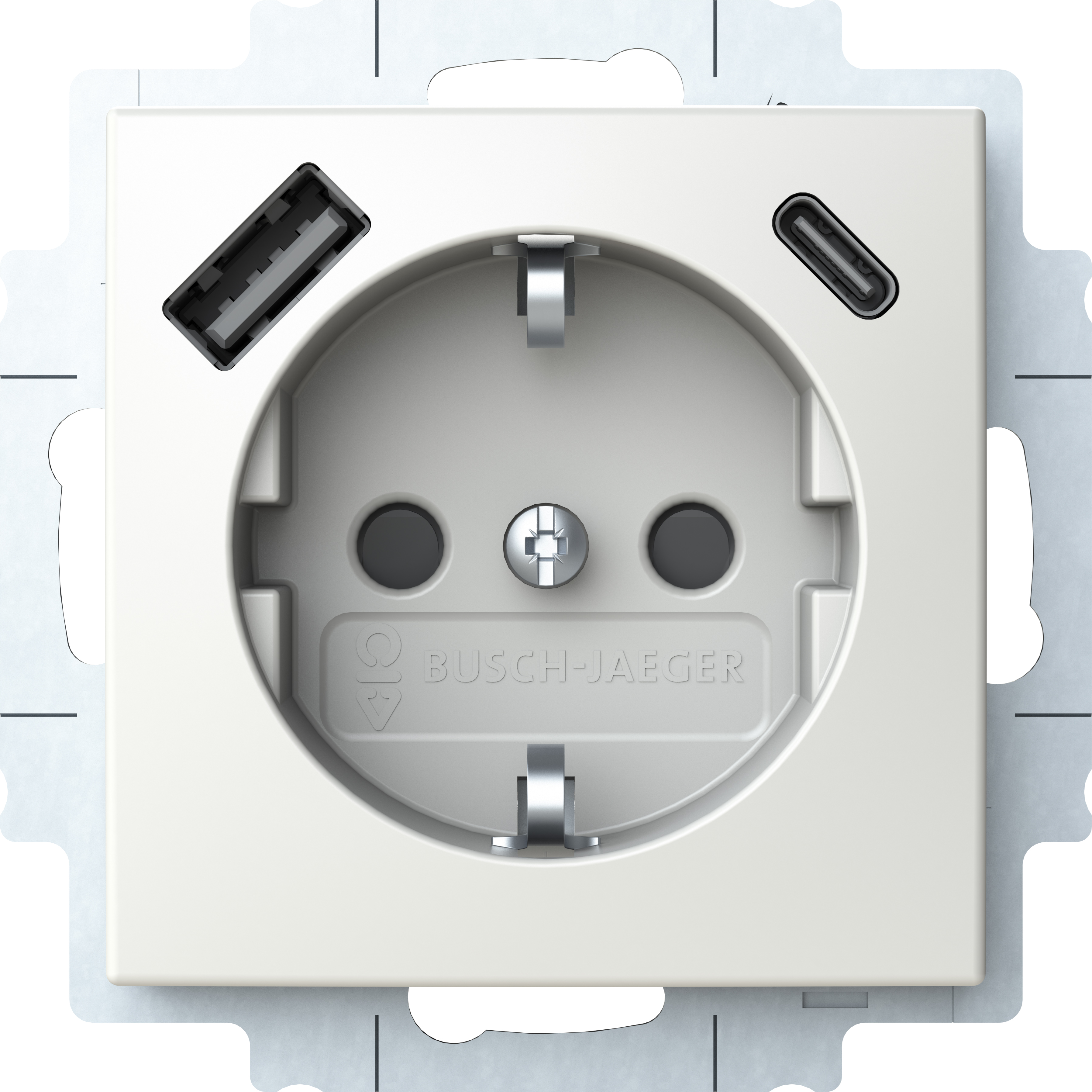 Busch-Jaeger 20 EUCB2USBAC-914 SCHUKO Steckdose USB-A+C