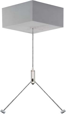Ridi-Leuchten ZSPT2ZE190SI Seilpendelbefestigung m.Bald.L 1,5m,1St,si