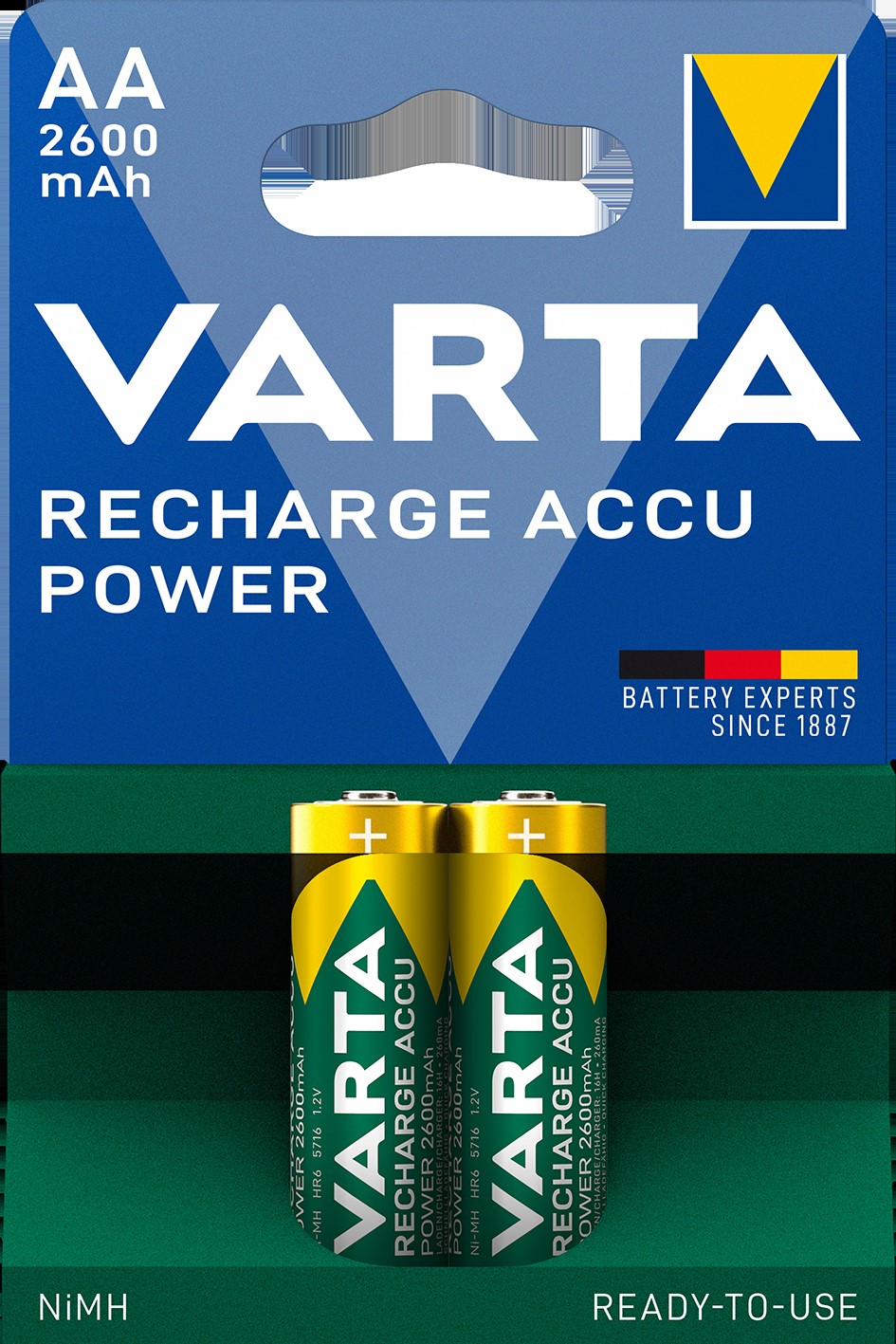 Varta Cons.Varta 5716 Bli.2 Recharge Accu Power AA 1,2V/2600mAh/NiMH