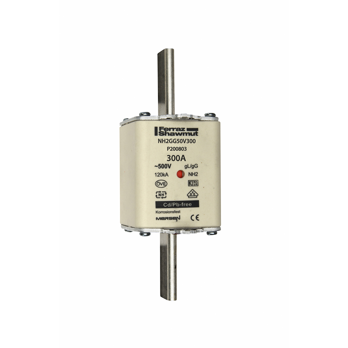 Mersen NH2GG50V300 NH-Sicherungseinsatz SF Gr.2 gG 300A/500V KM