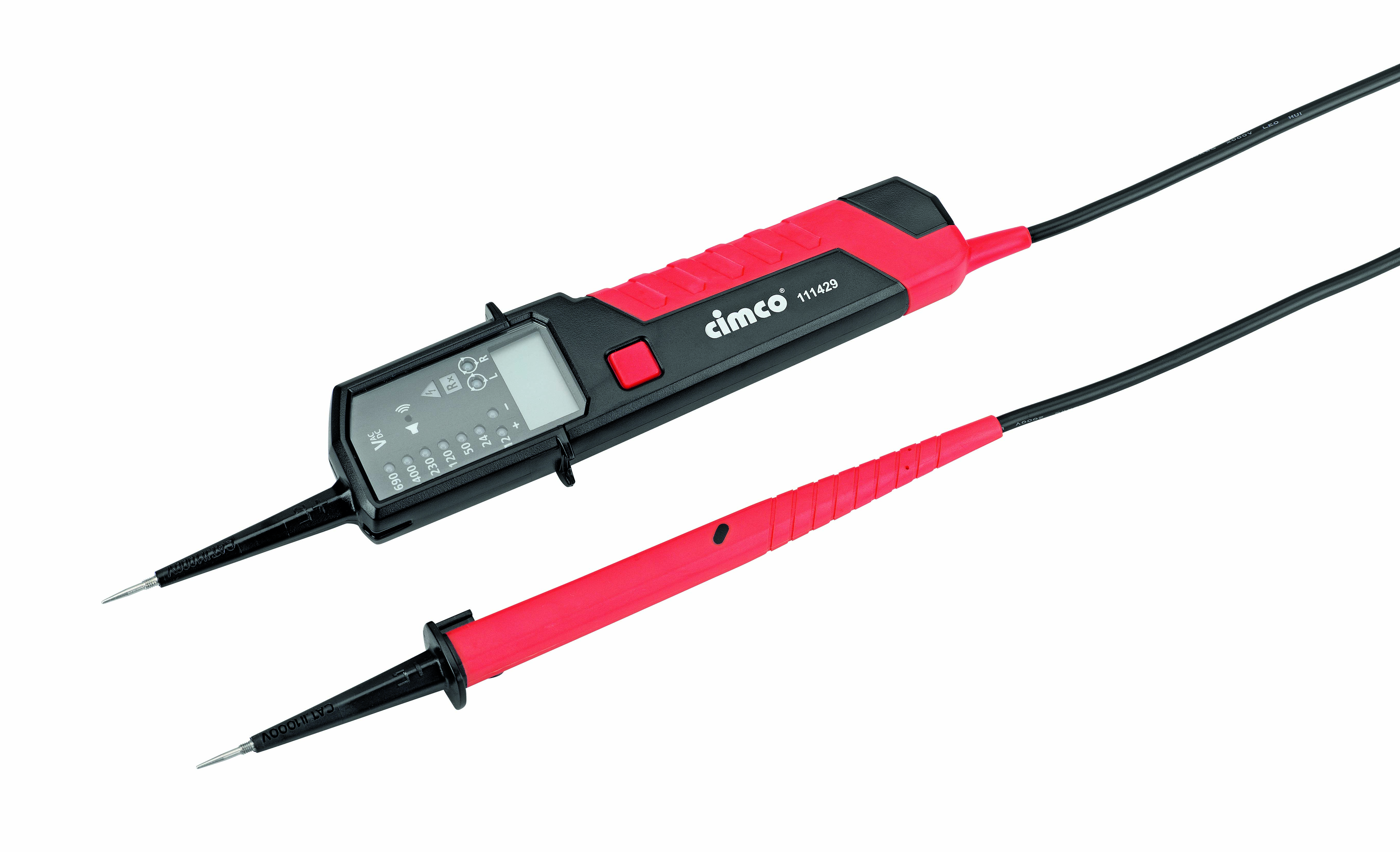 Cimco Werkzeuge 111429 AC/DC-Spannungsprüfer bis 690V m.LED+LCD
