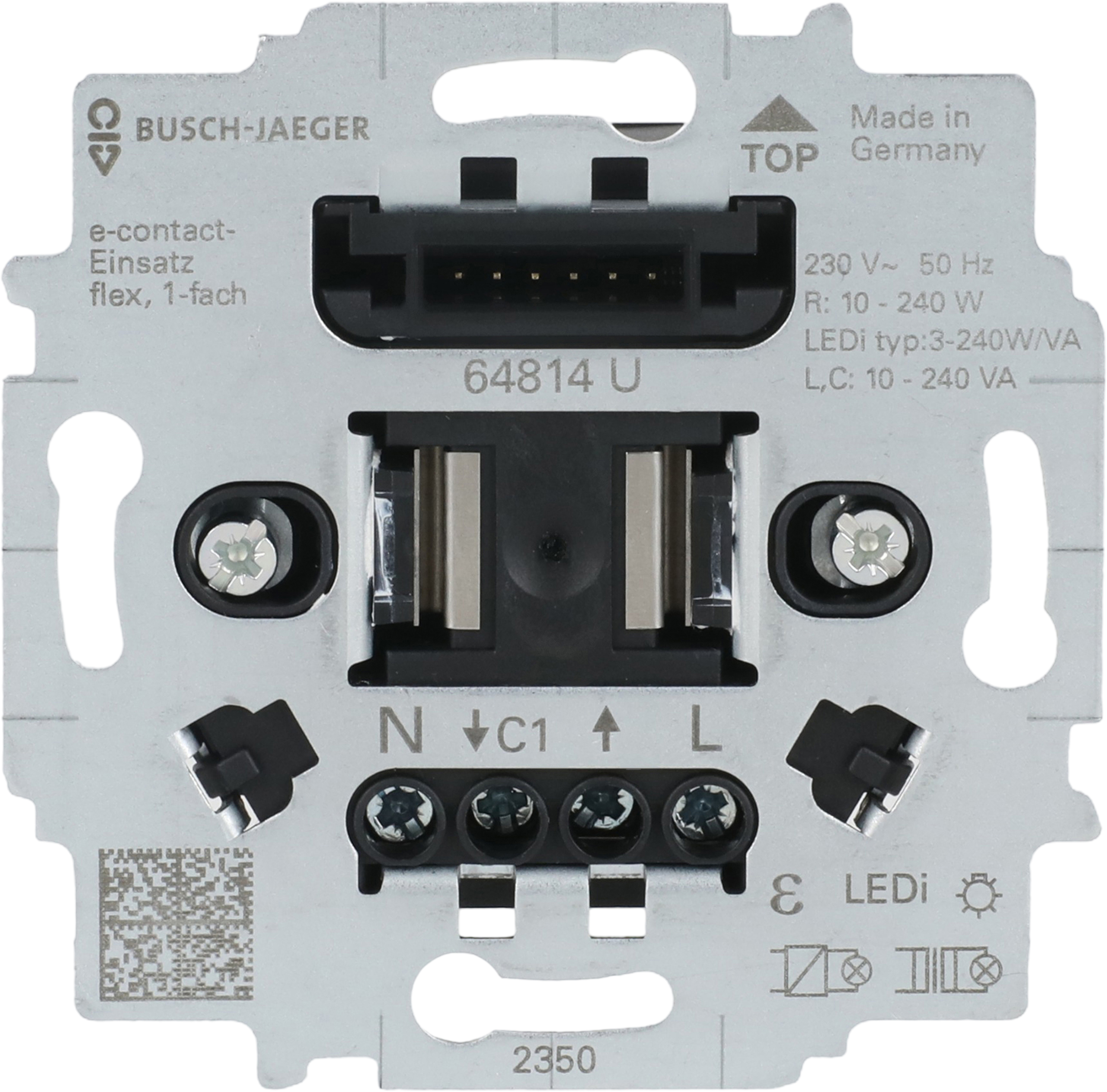 Busch-Jaeger 64814 U E-Contact-Einsatz 1-fach