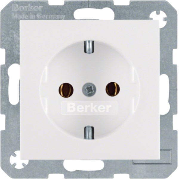 Berker 47431909 Schuko-Steckdose pws mit Steckklemmen