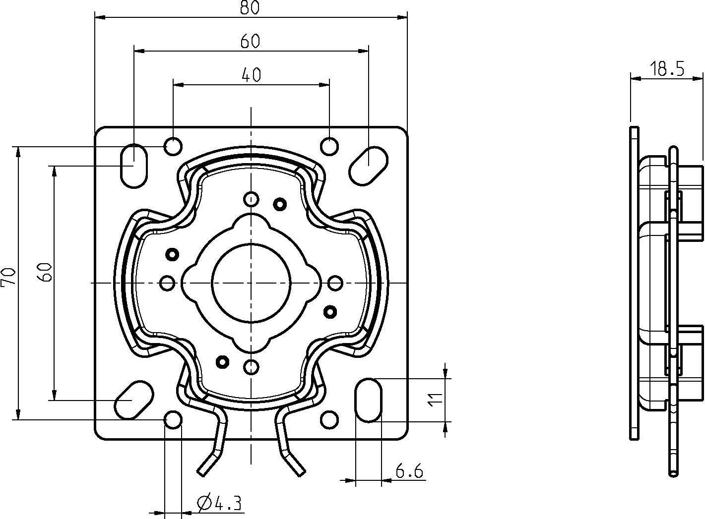 DELTA DORE 4015K-05 Click-Univer.antriebslager Click
