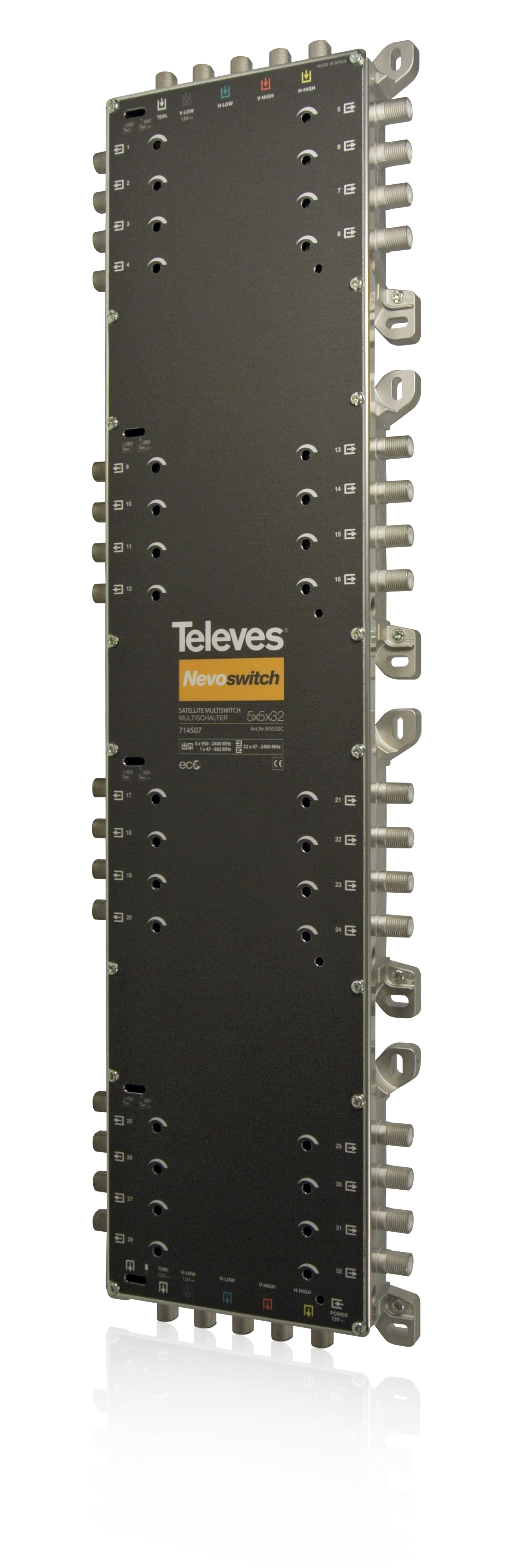 Televes MS532C Multischalter 5 in 32 Guß NEVO recpower kask.