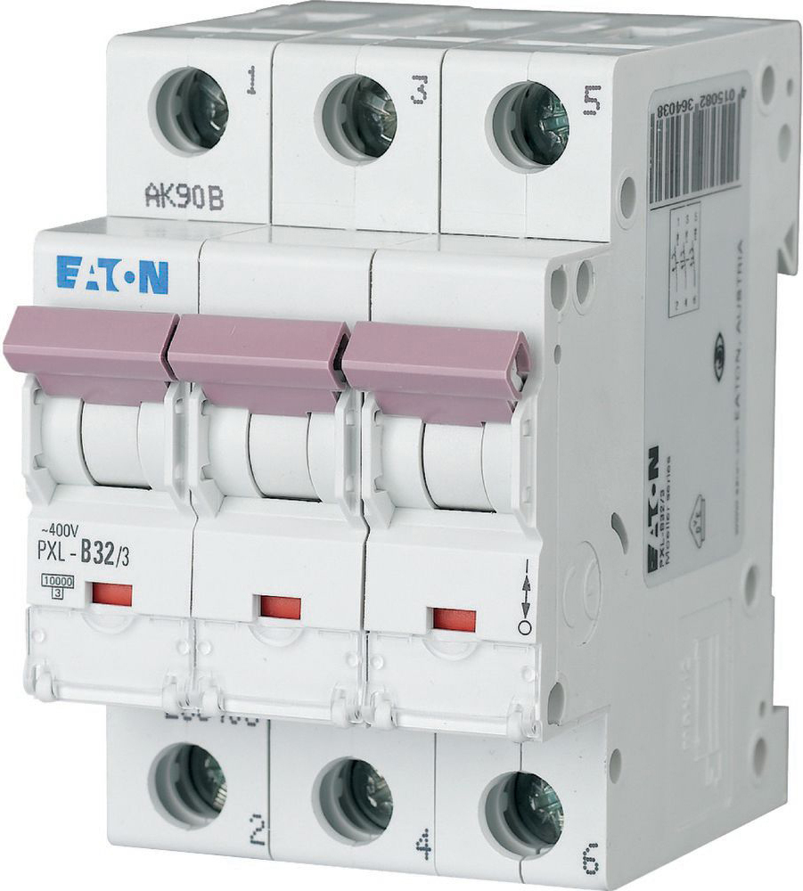 Eaton PXL-B32/3 LS-Schalter m.Beschrift. B 32A, 3p