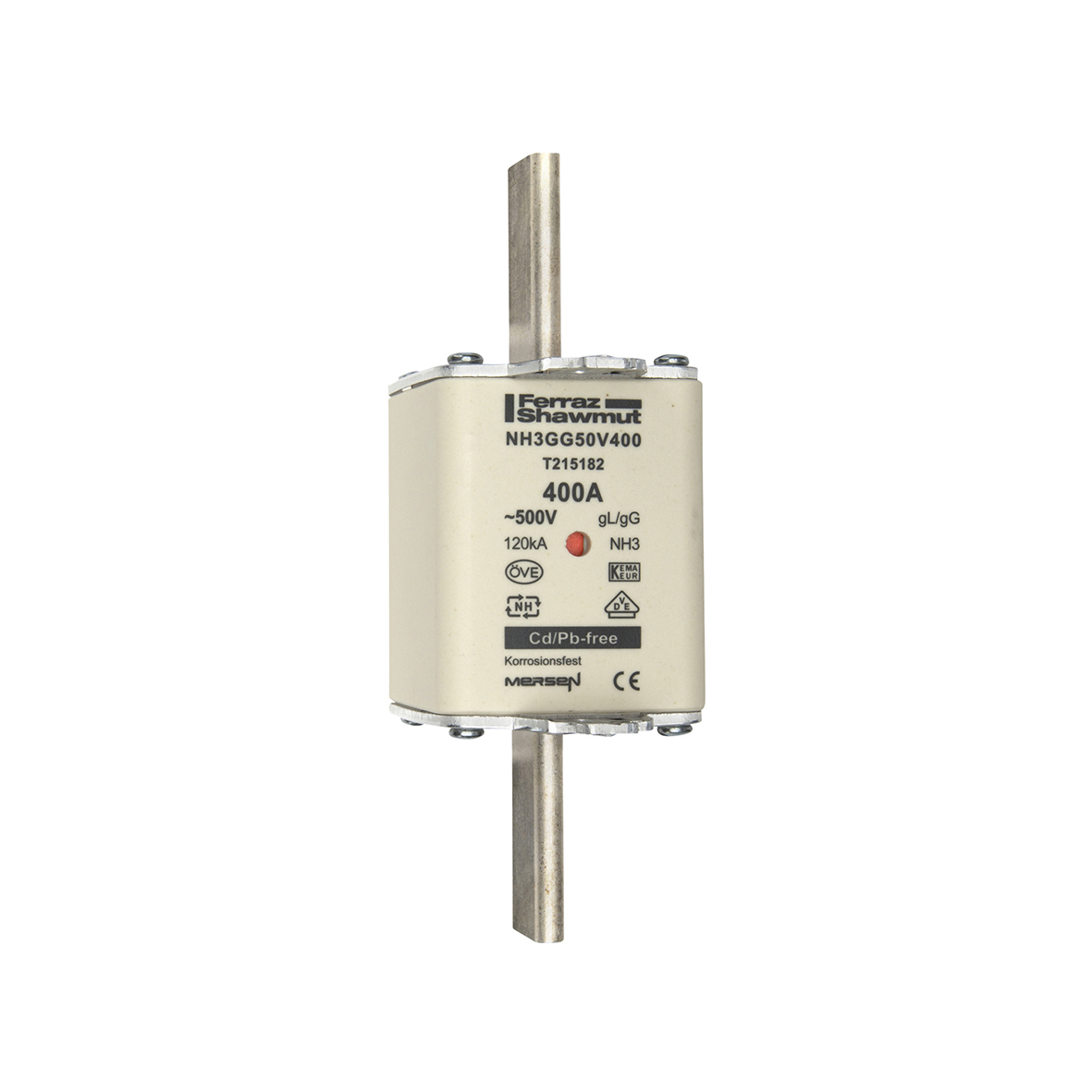Mersen NH3GG50V400 NH-Sicherungseinsatz SF Gr.3 gG 400A/500V KM
