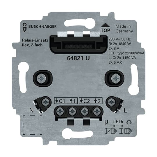 Busch-Jaeger 64821 U Serienrelais-Einsatz flex