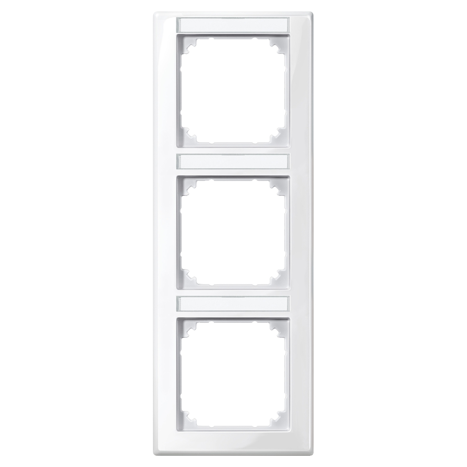 Merten 470319 Rahmen 3f.pws/gl m.Beschrift.-träger