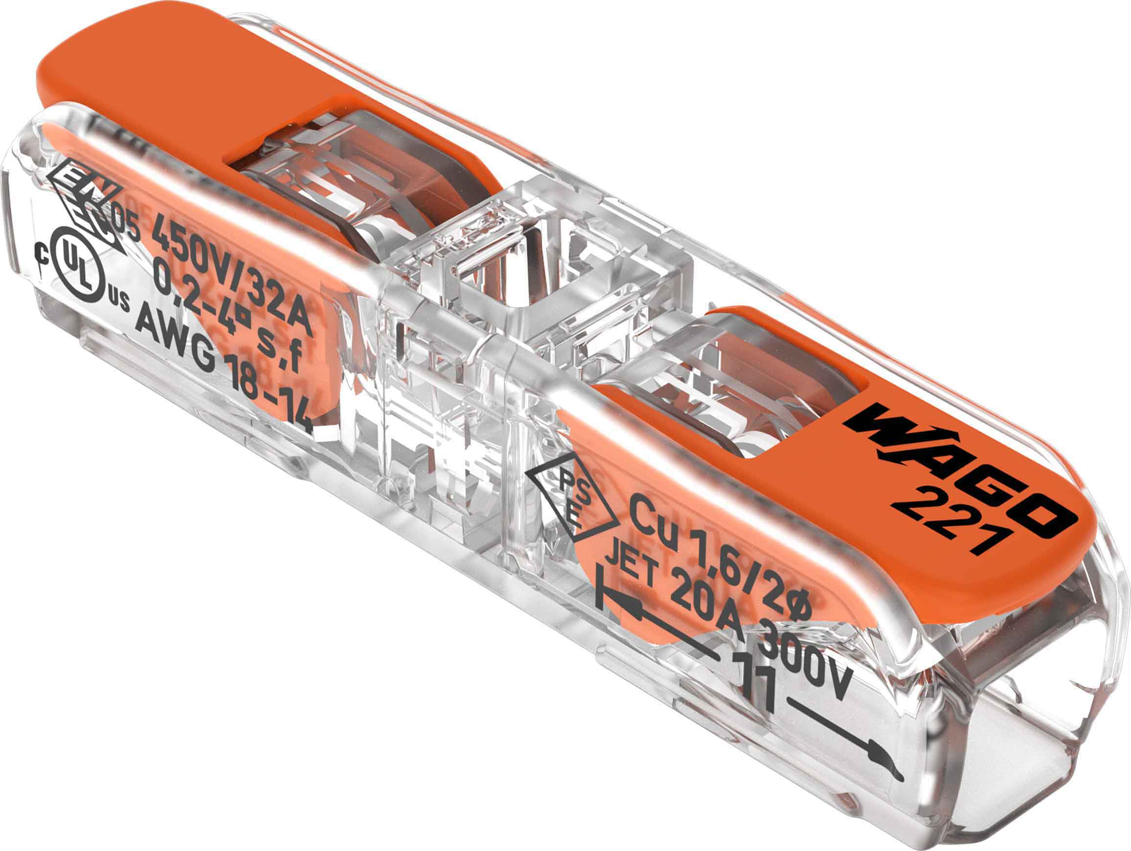 WAGO GmbH & Co. KG 221-2411 Durchgangsverbinder mit Hebel