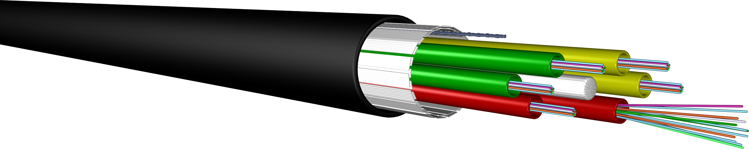 Draka Comteq (DNT) OST-5kN-48EOS2 LWL-Kabel A-DQ(ZN)B2Y 4x12E9/125 OS2