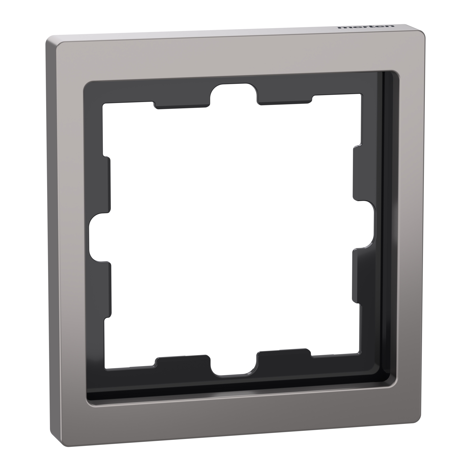 Merten MEG4010-6550 Rahmen 1f.nickelmetallic D-Life Metall