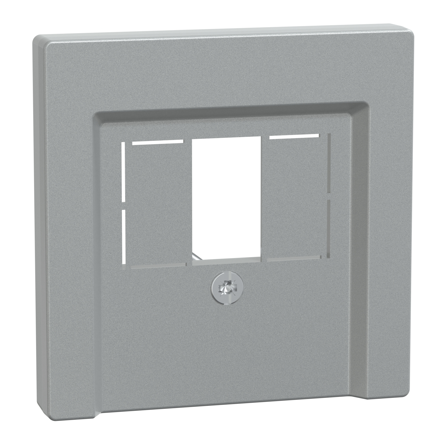 Merten 297960 Zentralplatte alu für TAE-Dose