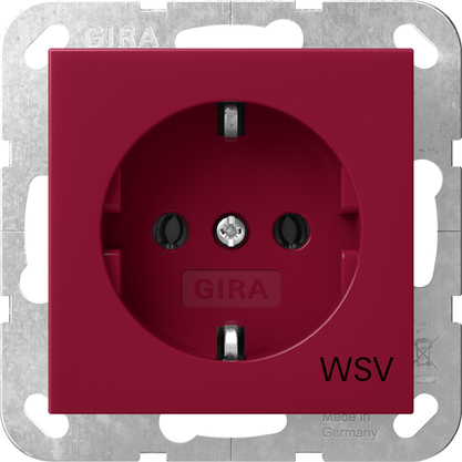 Gira 4188108 Steckdose WSV Rot