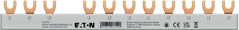 Eaton EVGK3PHASN8MODULLS Gabelverschienung 3-phasig