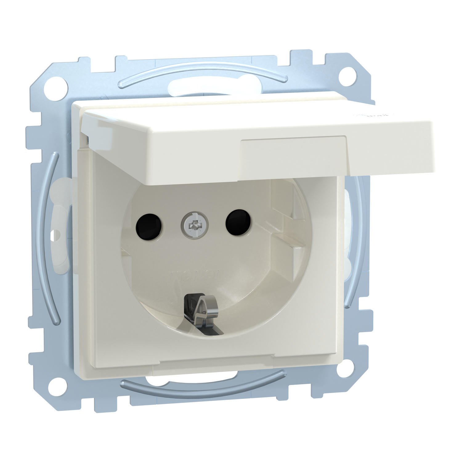 Merten MEG2314-0319 SCHUKO-Steckdose pws Klappdeckel IP44