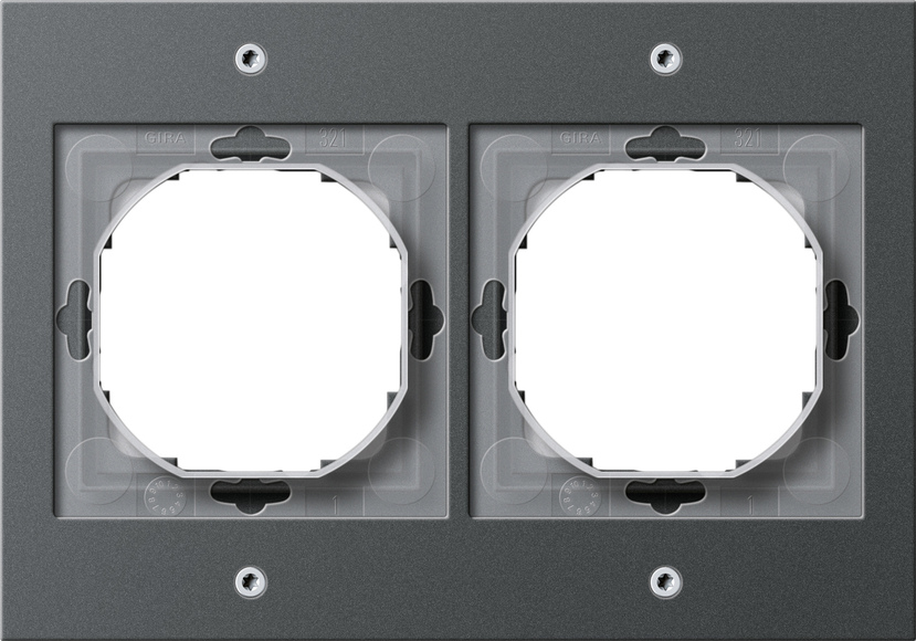Gira 021267 Abdeckrahmen 2f.anth TX44