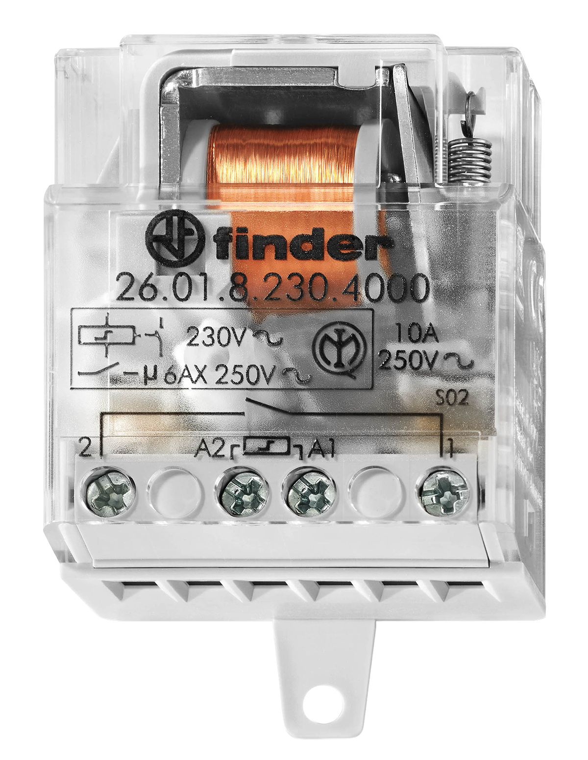 Finder 26.01.8.230.4000 Stromstoßschalter 1S,10 A, 230V AC