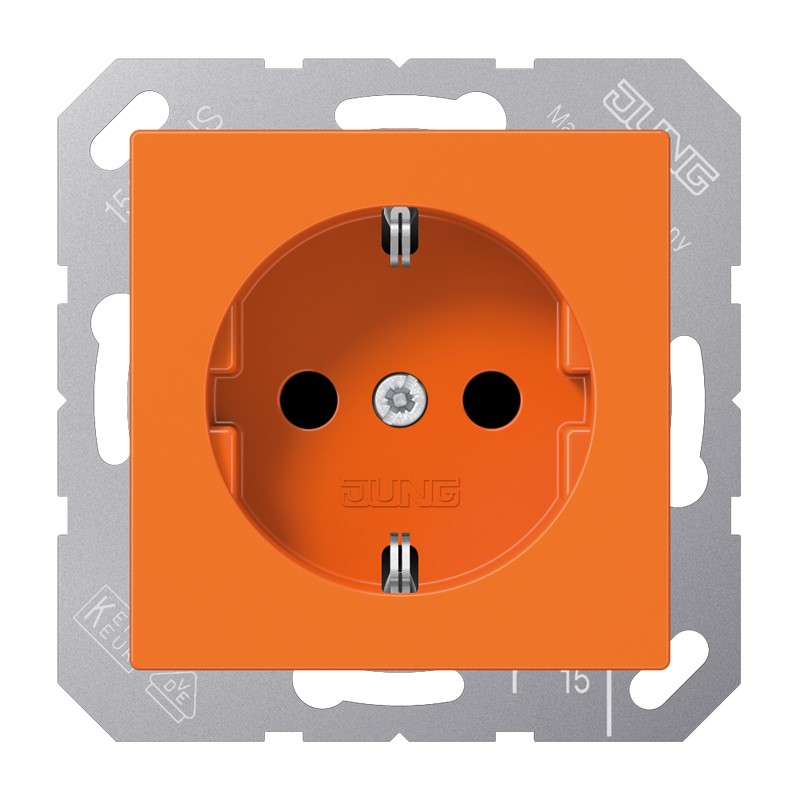 Jung A 1520 BF O SCHUKO-Steckdose orange