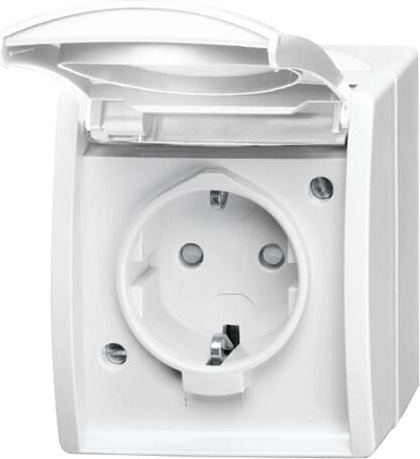 Busch-Jaeger 20 EBW-54 Steckdose m.Klappdeckel erh.Berührungsschutz