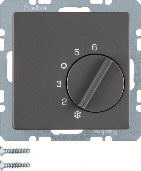 Berker 20266086 Temperaturregler anth/sa Wechsler/Zentralstck