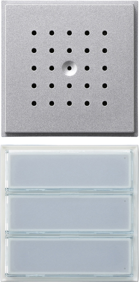 Gira 126165 Türstation UP 3fach alu LED ws